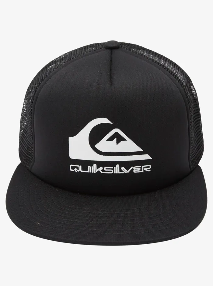 Men Quiksilver Hats Foamslayer Trucker Hat Black Men Quiksilver Hats Foamslayer Trucker Hat Black