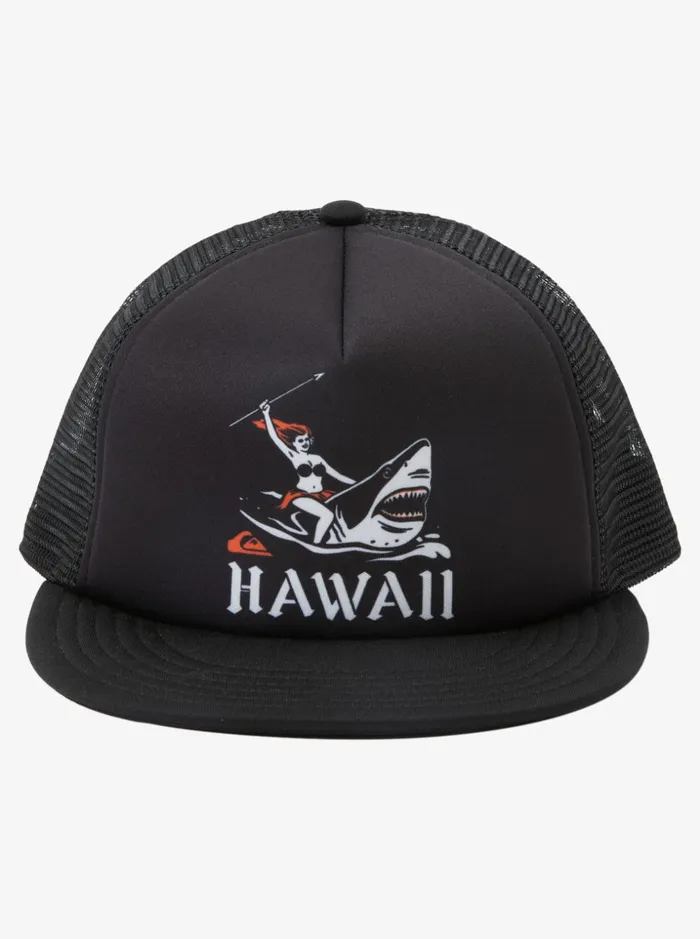Men Quiksilver Hats Hawaii Myths Trucker Hat Black Men Quiksilver Hats Hawaii Myths Trucker Hat Black