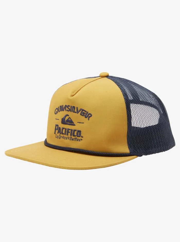 Men Quiksilver Hats Quiksilver X Pacifico Cervesa Trucker Hat Goldie