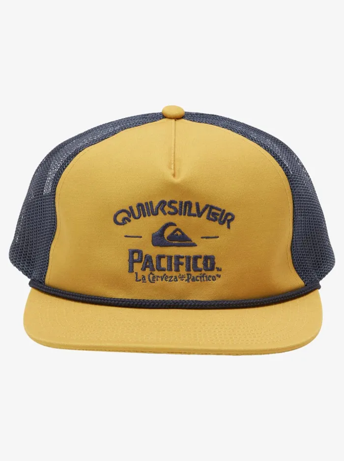 Men Quiksilver Hats Quiksilver X Pacifico Cervesa Trucker Hat Goldie