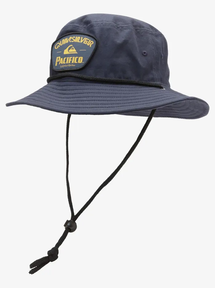 Men Quiksilver Hats Quiksilver X Pacifico Morning Beers Bucket Hat Navy Blazer