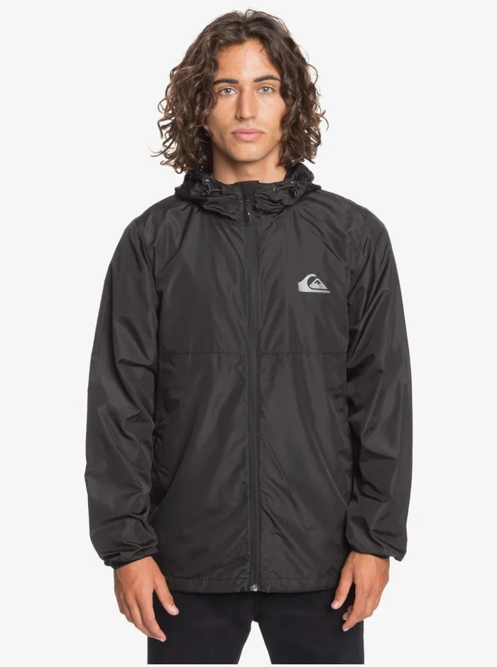 Men Quiksilver Jackets Everyday Windbreaker Jacket Black