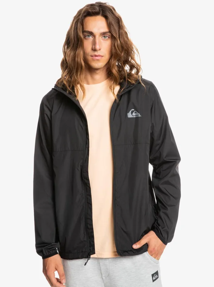 Men Quiksilver Jackets Everyday Windbreaker Jacket Black