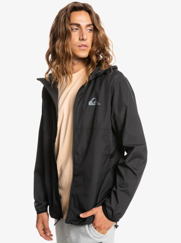 Men Quiksilver Jackets Everyday Windbreaker Jacket Black