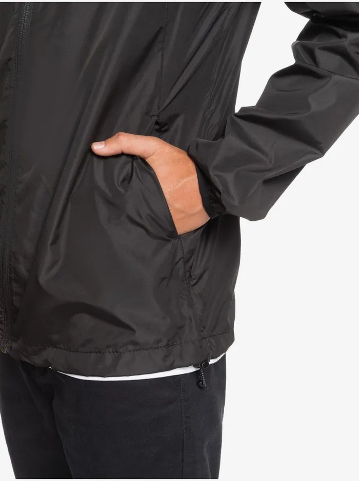 Men Quiksilver Jackets Everyday Windbreaker Jacket Black