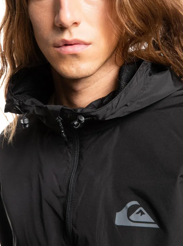 Men Quiksilver Jackets Everyday Windbreaker Jacket Black