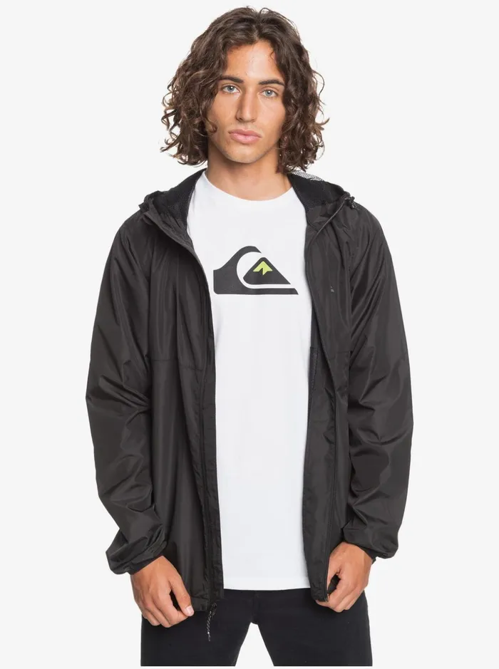 Men Quiksilver Jackets Everyday Windbreaker Jacket Black
