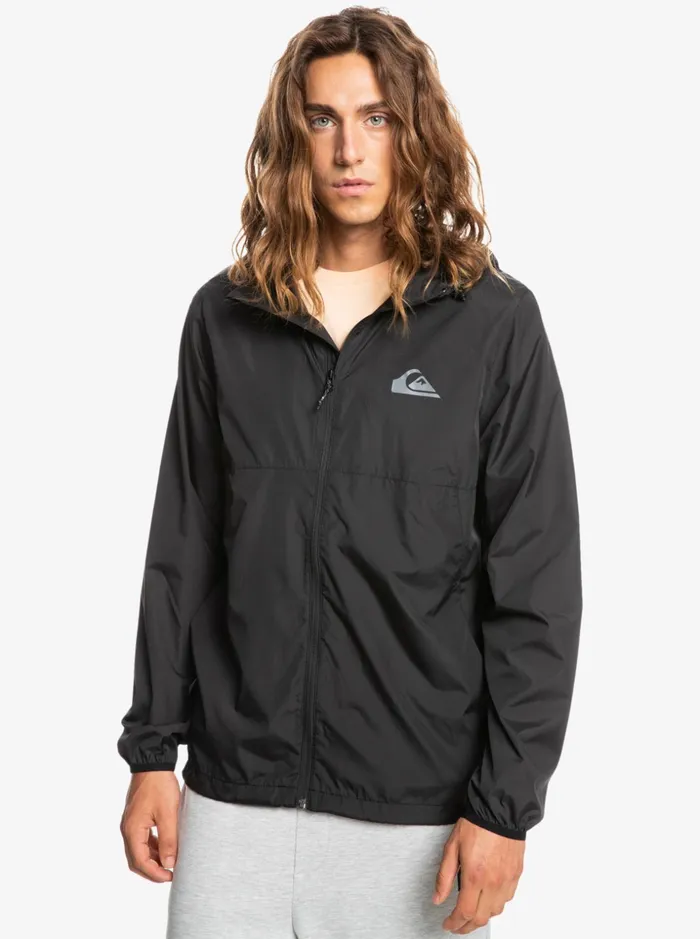 Men Quiksilver Jackets Everyday Windbreaker Jacket Black