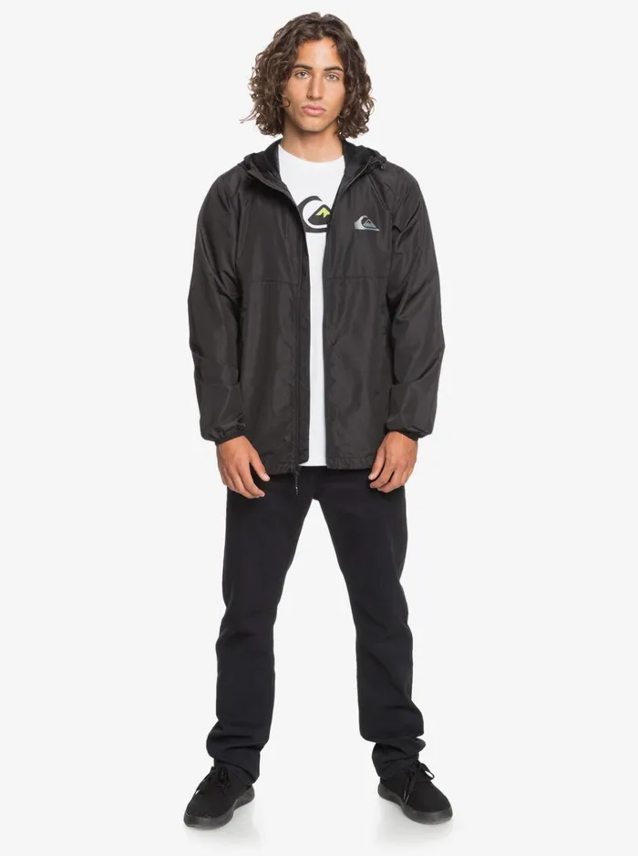 Men Quiksilver Jackets Everyday Windbreaker Jacket Black