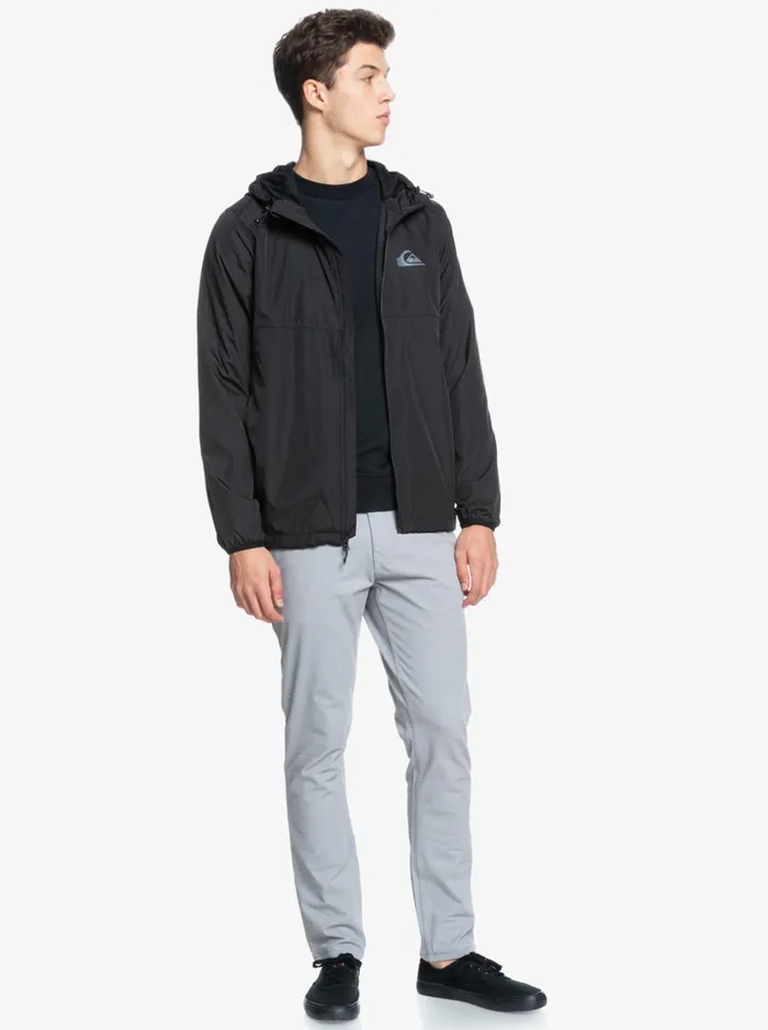 Men Quiksilver Jackets Everyday Windbreaker Jacket Black