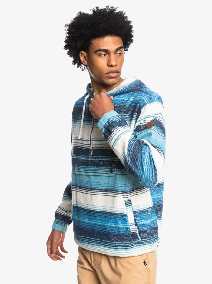 Men Quiksilver Jackets Neo Blue HalfZip Hoodie Delph Blue Neo Blue Men Quiksilver Jackets Neo Blue HalfZip Hoodie Delph Blue Neo Blue