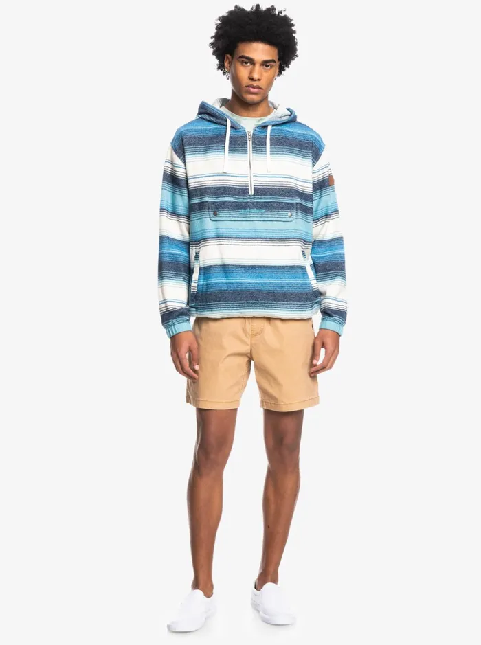 Men Quiksilver Jackets Neo Blue HalfZip Hoodie Delph Blue Neo Blue Men Quiksilver Jackets Neo Blue HalfZip Hoodie Delph Blue Neo Blue