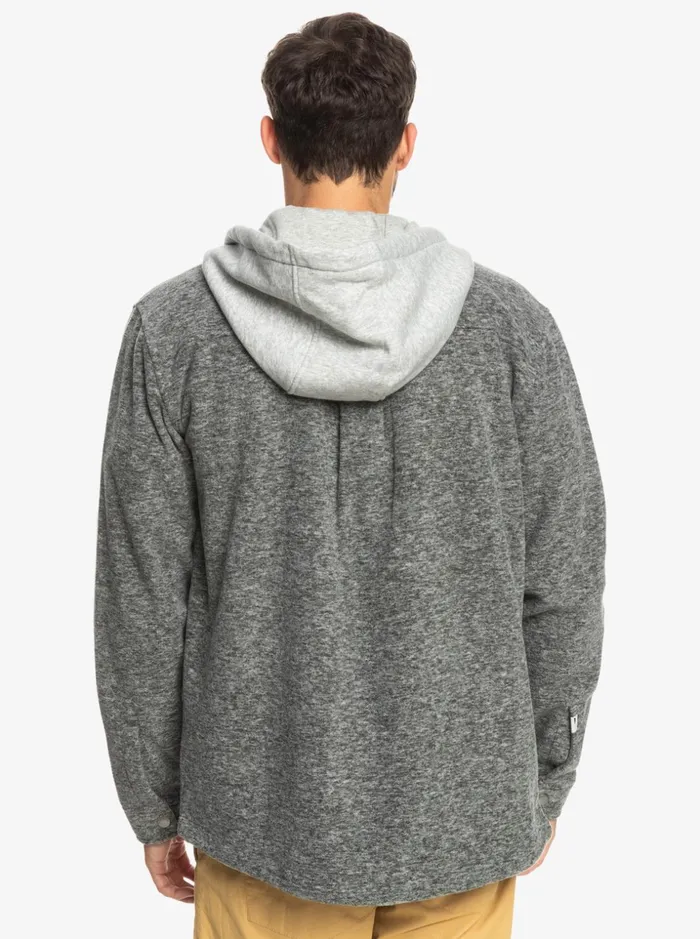 Men Quiksilver Jackets Super Swell Hooded Fleece ZipUp Jacket Dark Grey Heather Men Quiksilver Jackets Super Swell Hooded Fleece ZipUp Jacket Dark Grey Heather