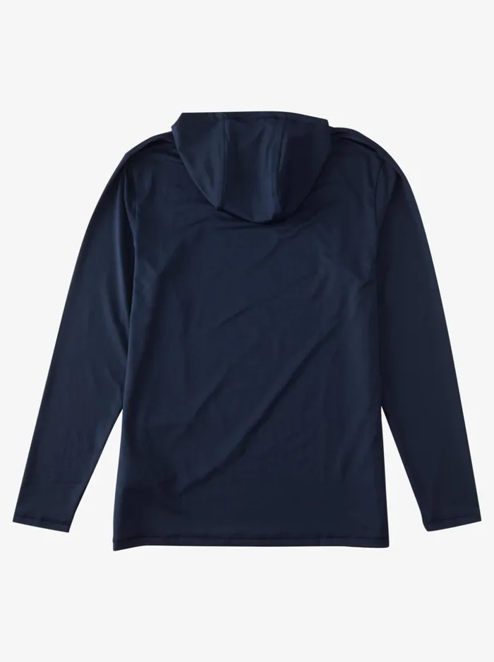 Men Quiksilver Rashguards All Hands Hooded Long Sleeve UPF 50 Rashguard Navy Blazer Men Quiksilver Rashguards All Hands Hooded Long Sleeve UPF 50 Rashguard Navy Blazer