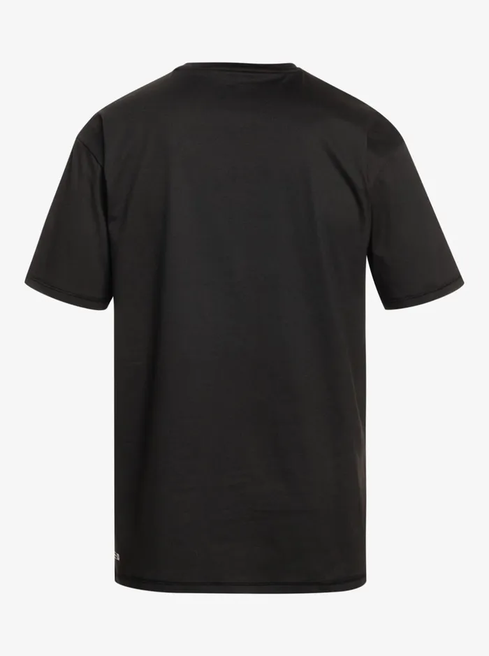 Men Quiksilver Rashguards Solid Streak Short Sleeve UPF 50 Surf Tee Black Men Quiksilver Rashguards Solid Streak Short Sleeve UPF 50 Surf Tee Black