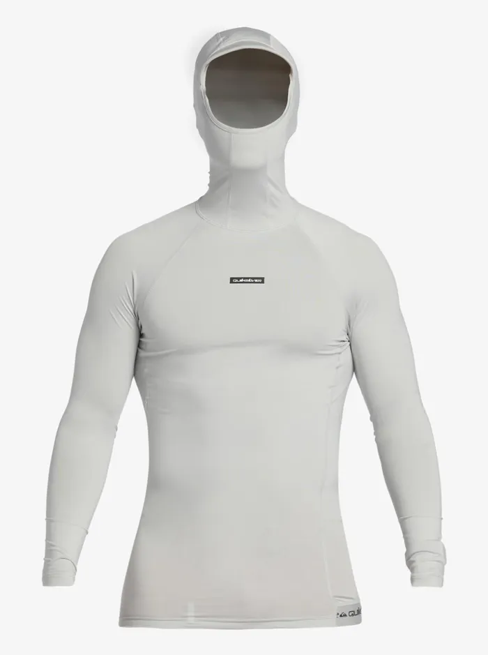 Men Quiksilver Rashguards Storm Tripper Long Sleeve UPF 50 Rashguard Gray Violet