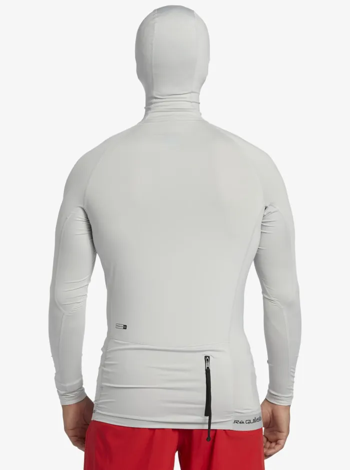 Men Quiksilver Rashguards Storm Tripper Long Sleeve UPF 50 Rashguard Gray Violet Men Quiksilver Rashguards Storm Tripper Long Sleeve UPF 50 Rashguard Gray Violet