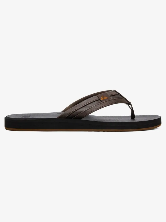 Men Quiksilver Sandals Carver Squish Sandals Brownblackbrown Men Quiksilver Sandals Carver Squish Sandals Brownblackbrown