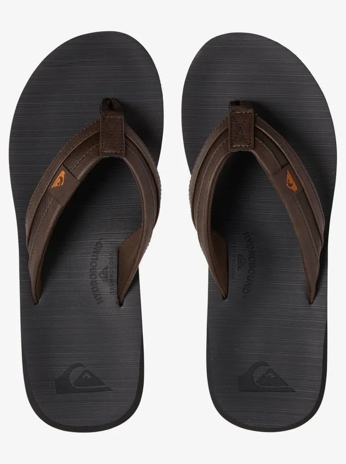 Men Quiksilver Sandals Carver Squish Sandals Brownblackbrown Men Quiksilver Sandals Carver Squish Sandals Brownblackbrown