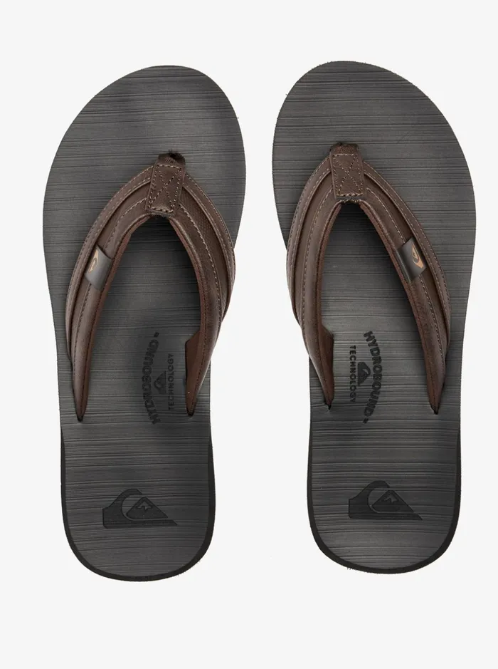 Men Quiksilver Sandals Carver Squish Sandals Brownblackbrown Men Quiksilver Sandals Carver Squish Sandals Brownblackbrown