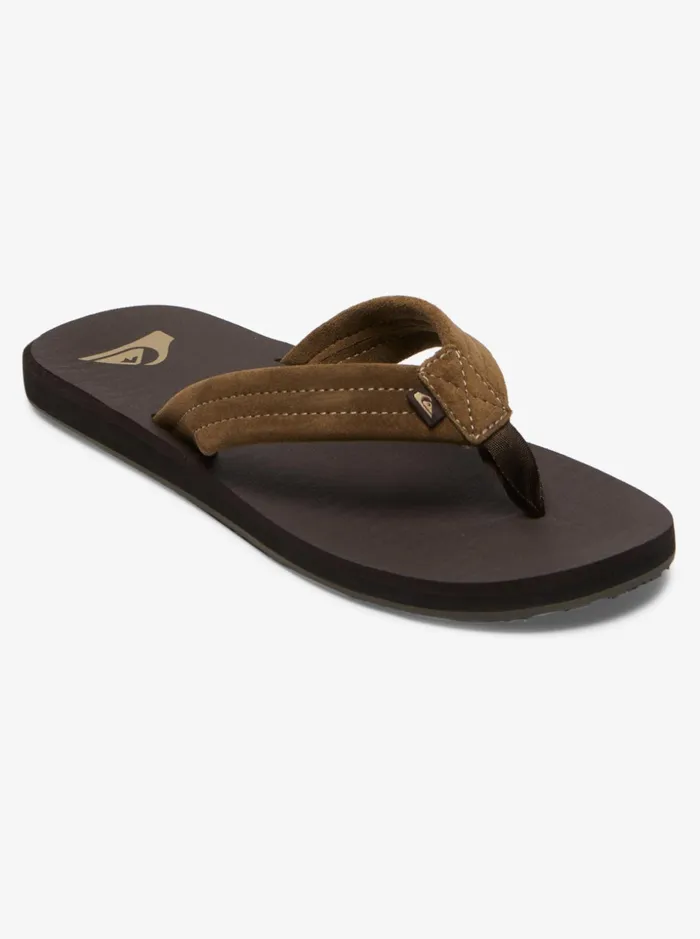 Men Quiksilver Sandals Carver Suede Core Sandals Brown 1