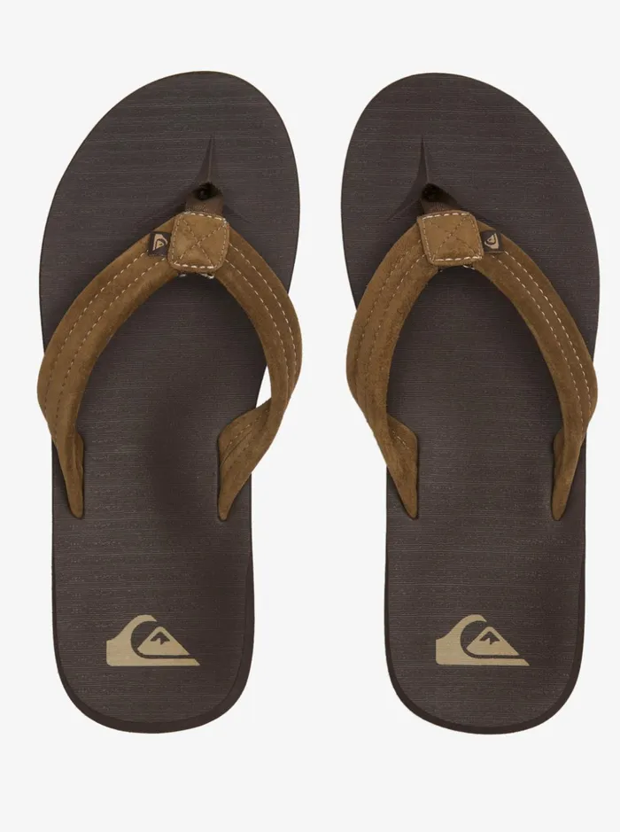 Men Quiksilver Sandals Carver Suede Core Sandals Brown 1 Men Quiksilver Sandals Carver Suede Core Sandals Brown 1