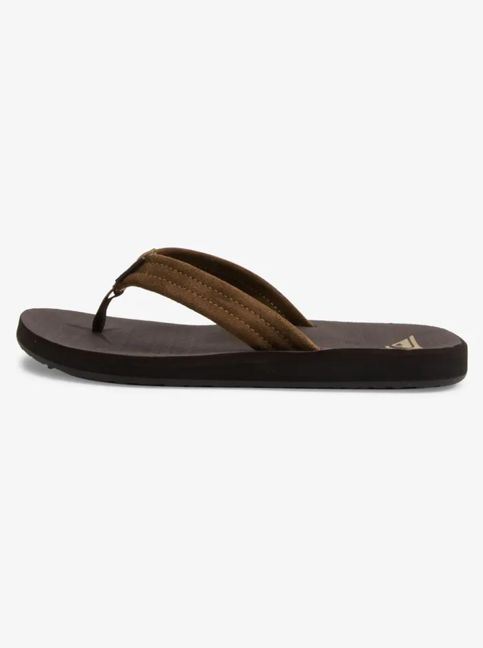 Men Quiksilver Sandals Carver Suede Core Sandals Brown 1 Men Quiksilver Sandals Carver Suede Core Sandals Brown 1