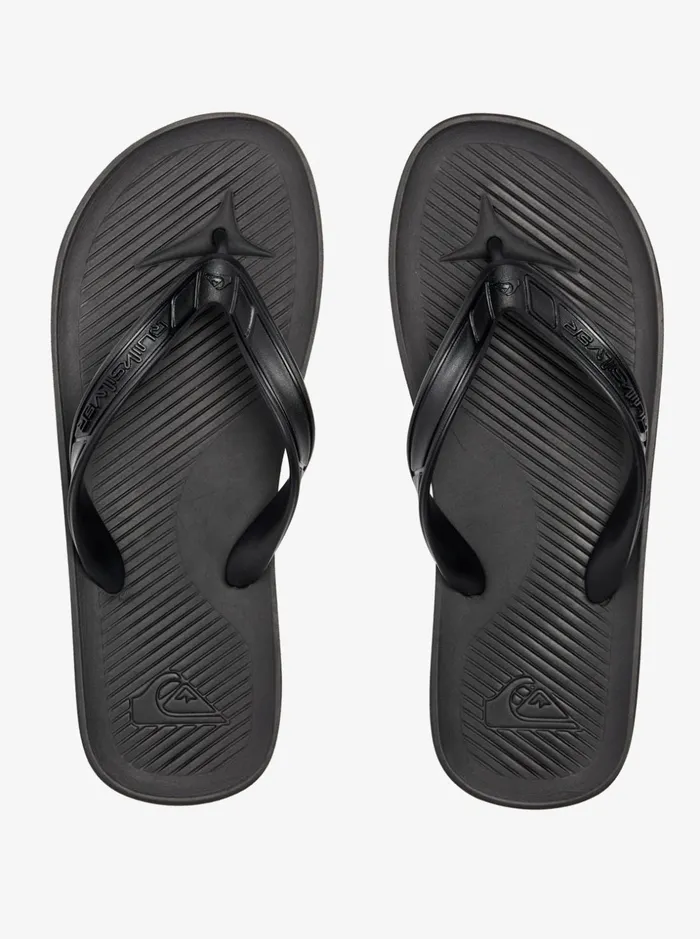 Men Quiksilver Sandals Haleiwa Core FlipFlops Black 2 Men Quiksilver Sandals Haleiwa Core FlipFlops Black 2