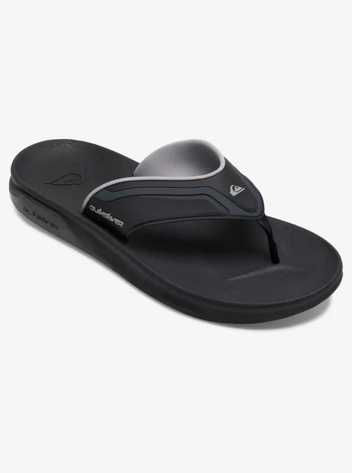Men Quiksilver Sandals Mathodic Recovery Sandals Blackgreybrown