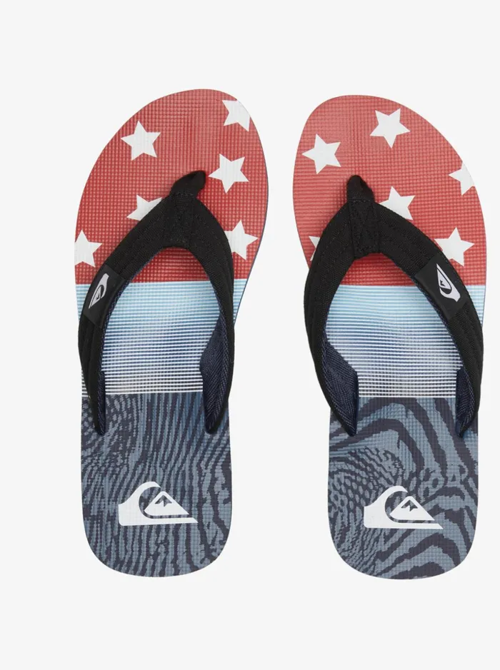 Men Quiksilver Sandals Molokai Layback Sandals For Men Blue 1 Men Quiksilver Sandals Molokai Layback Sandals For Men Blue 1