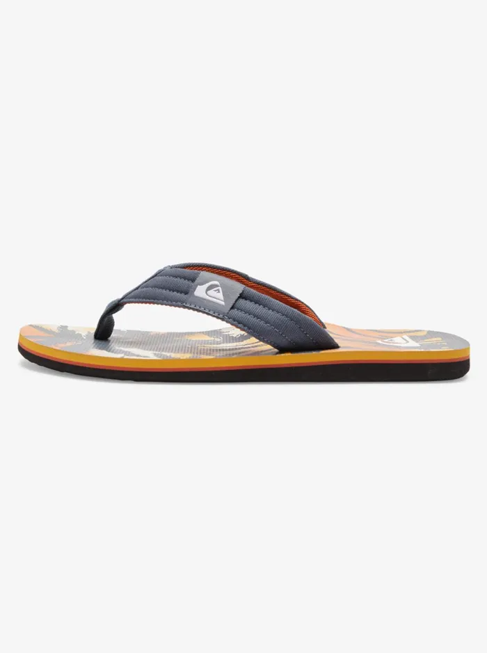 Men Quiksilver Sandals Molokai Layback Sandals For Men Grey 1 Men Quiksilver Sandals Molokai Layback Sandals For Men Grey 1
