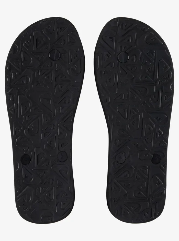 Men Quiksilver Sandals Molokai Wordblock FlipFlops Blackblackorange Men Quiksilver Sandals Molokai Wordblock FlipFlops Blackblackorange