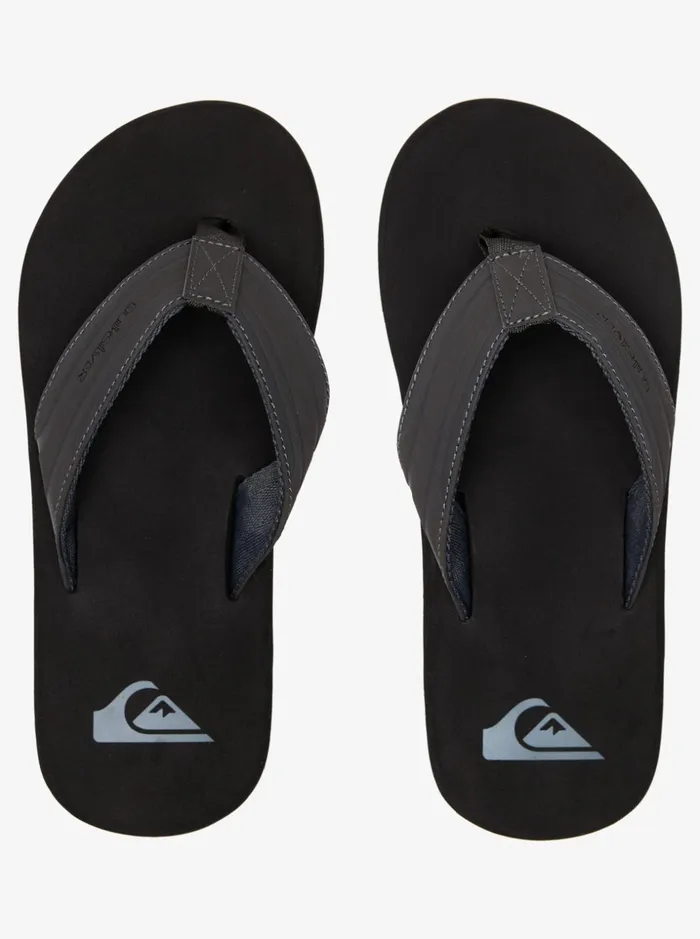 Men Quiksilver Sandals Monkey Wrench Sandals Greyblackgrey Men Quiksilver Sandals Monkey Wrench Sandals Greyblackgrey
