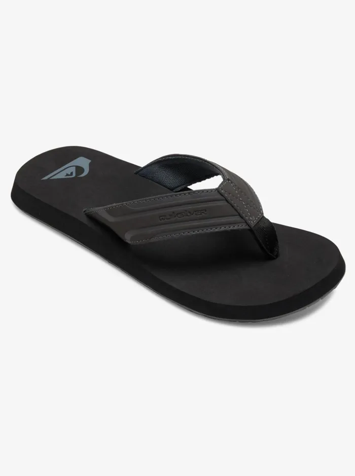 Men Quiksilver Sandals Monkey Wrench Sandals Greyblackgrey Men Quiksilver Sandals Monkey Wrench Sandals Greyblackgrey