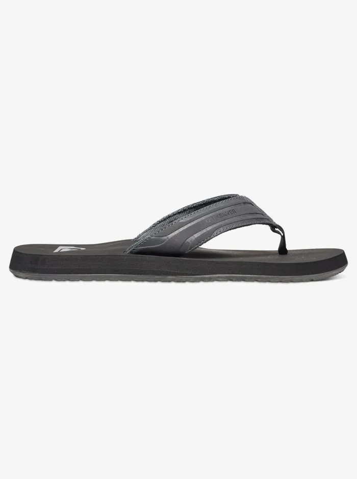 Men Quiksilver Sandals Monkey Wrench Sandals Greyblackgrey Men Quiksilver Sandals Monkey Wrench Sandals Greyblackgrey