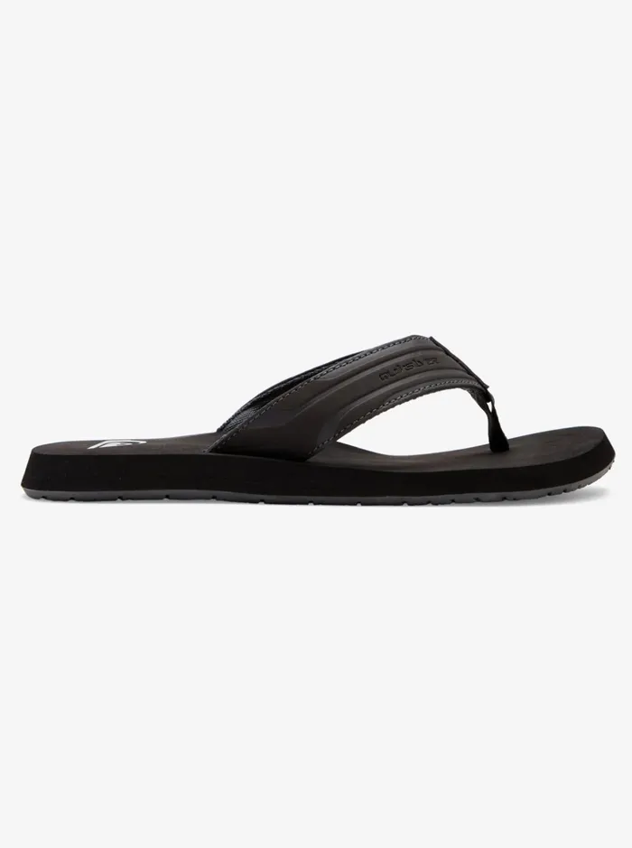 Men Quiksilver Sandals Monkey Wrench Sandals Greyblackgrey Men Quiksilver Sandals Monkey Wrench Sandals Greyblackgrey