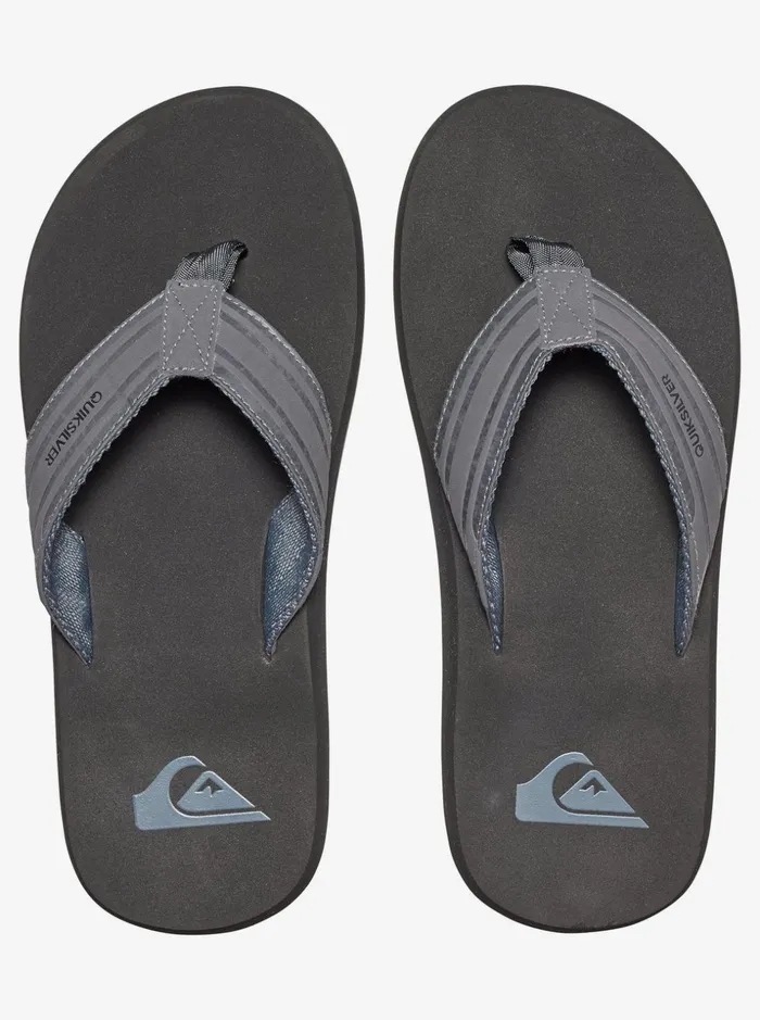 Men Quiksilver Sandals Monkey Wrench Sandals Greyblackgrey Men Quiksilver Sandals Monkey Wrench Sandals Greyblackgrey