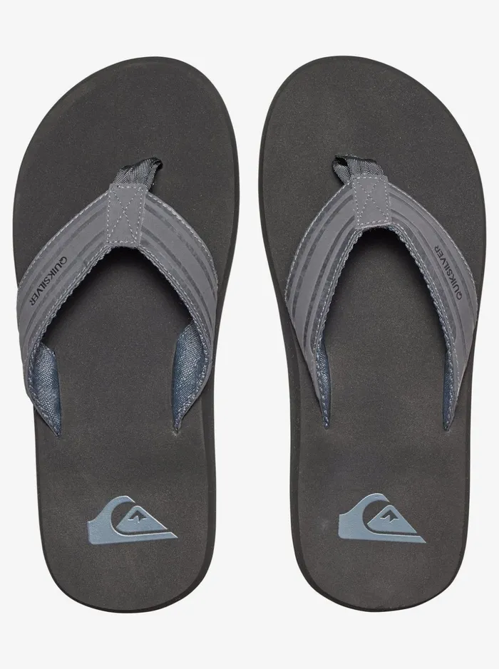 Men Quiksilver Sandals Monkey Wrench Sandals Greyblackgrey Men Quiksilver Sandals Monkey Wrench Sandals Greyblackgrey