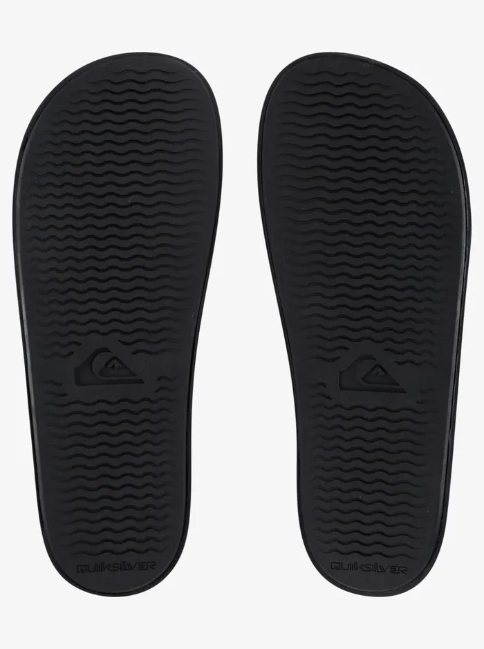 Men Quiksilver Sandals Rivi Slide Adjust Sliders Blackgreyblack Men Quiksilver Sandals Rivi Slide Adjust Sliders Blackgreyblack