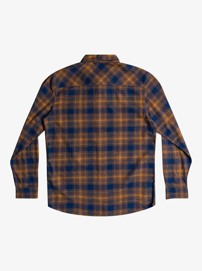 Men Quiksilver Shirts and Polos Ganaway Stretch Long Sleeve Flannel Shirt Insignia Blue Ganaway Men Quiksilver Shirts and Polos Ganaway Stretch Long Sleeve Flannel Shirt Insignia Blue Ganaway