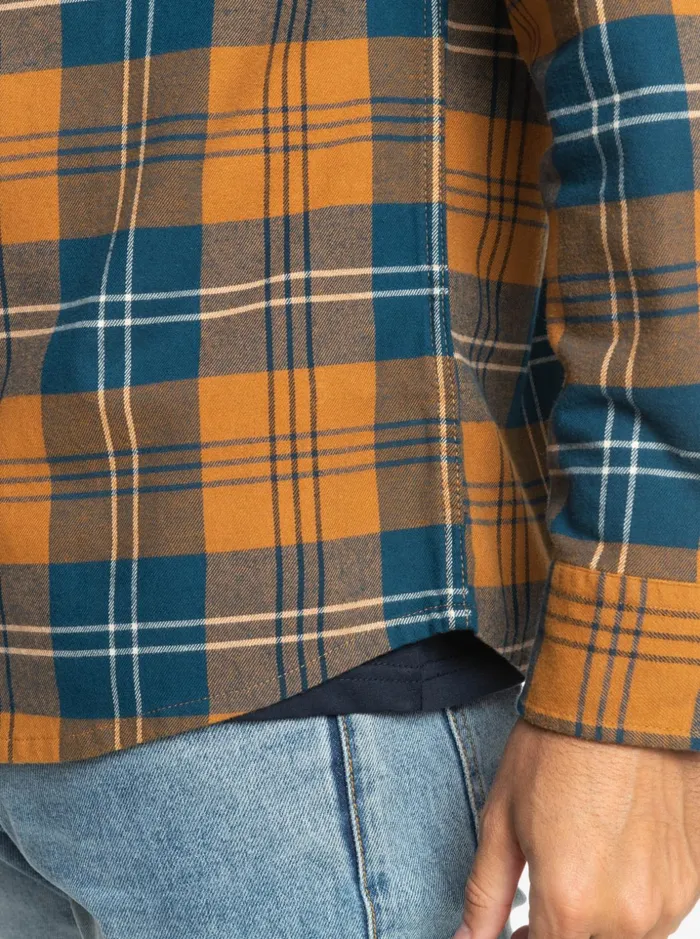 Men Quiksilver Shirts and Polos Harelaw Stretch Long Sleeve Shirt Brown Sugar Harelaw Men Quiksilver Shirts and Polos Harelaw Stretch Long Sleeve Shirt Brown Sugar Harelaw