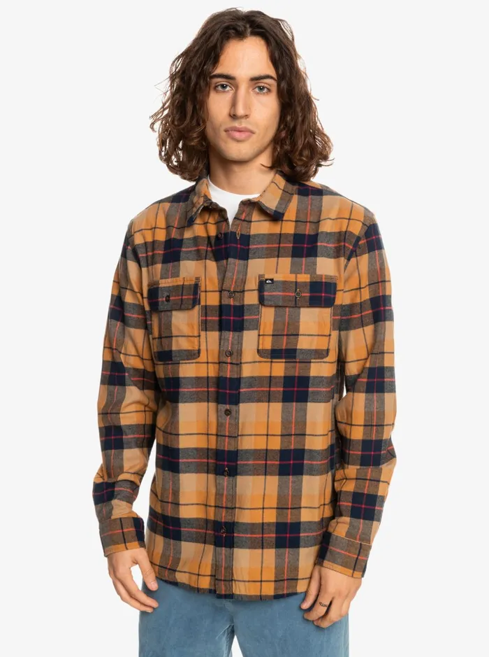 Men Quiksilver Shirts and Polos Kinsale Stretch Long Sleeve Shirt Brown Sugar Kinsale Men Quiksilver Shirts and Polos Kinsale Stretch Long Sleeve Shirt Brown Sugar Kinsale