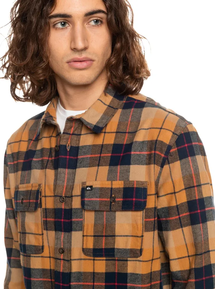 Men Quiksilver Shirts and Polos Kinsale Stretch Long Sleeve Shirt Brown Sugar Kinsale Men Quiksilver Shirts and Polos Kinsale Stretch Long Sleeve Shirt Brown Sugar Kinsale