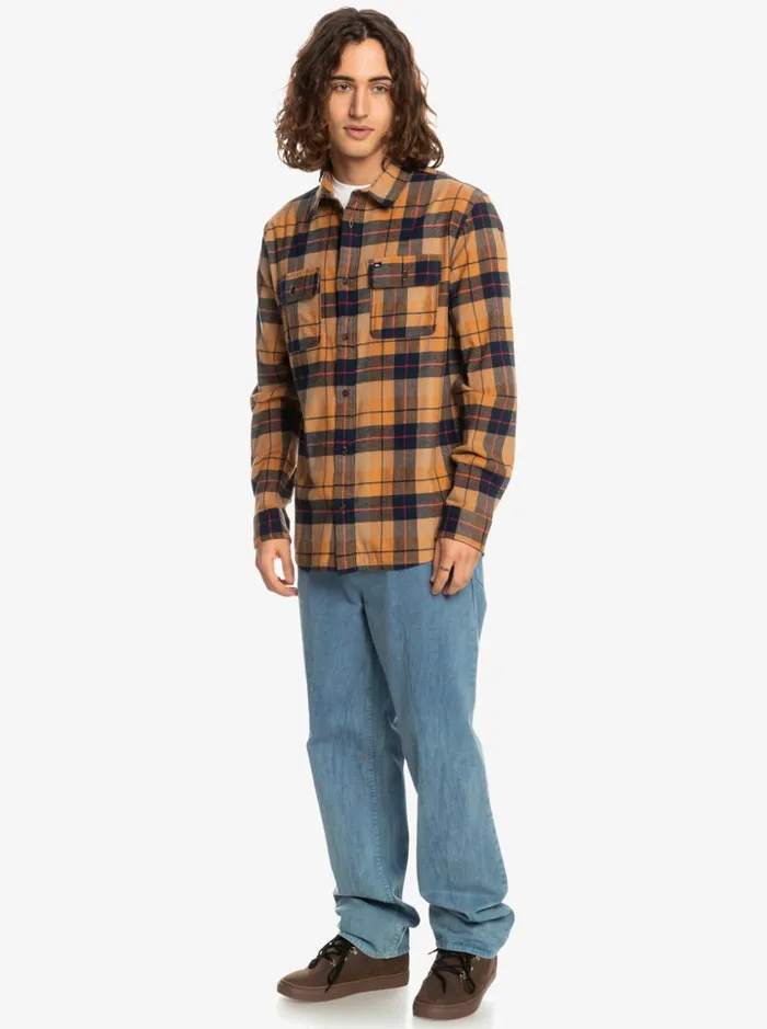 Men Quiksilver Shirts and Polos Kinsale Stretch Long Sleeve Shirt Brown Sugar Kinsale Men Quiksilver Shirts and Polos Kinsale Stretch Long Sleeve Shirt Brown Sugar Kinsale