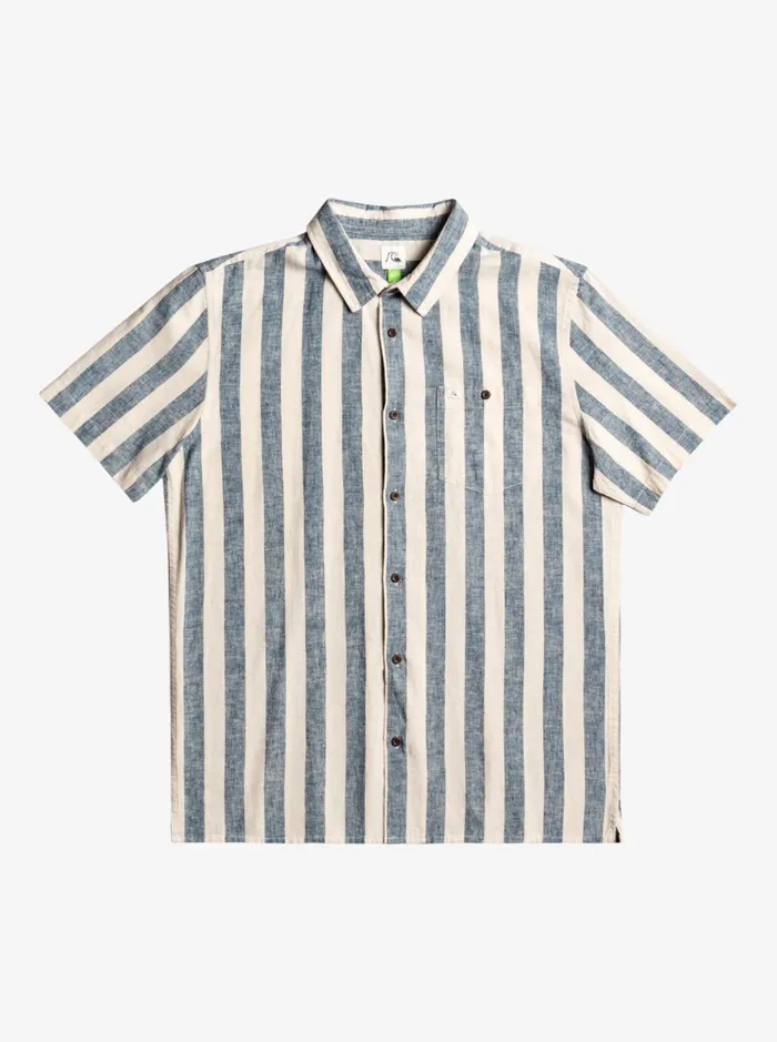 Men Quiksilver Shirts and Polos Lando Short Sleeve Shirt Birch Lando
