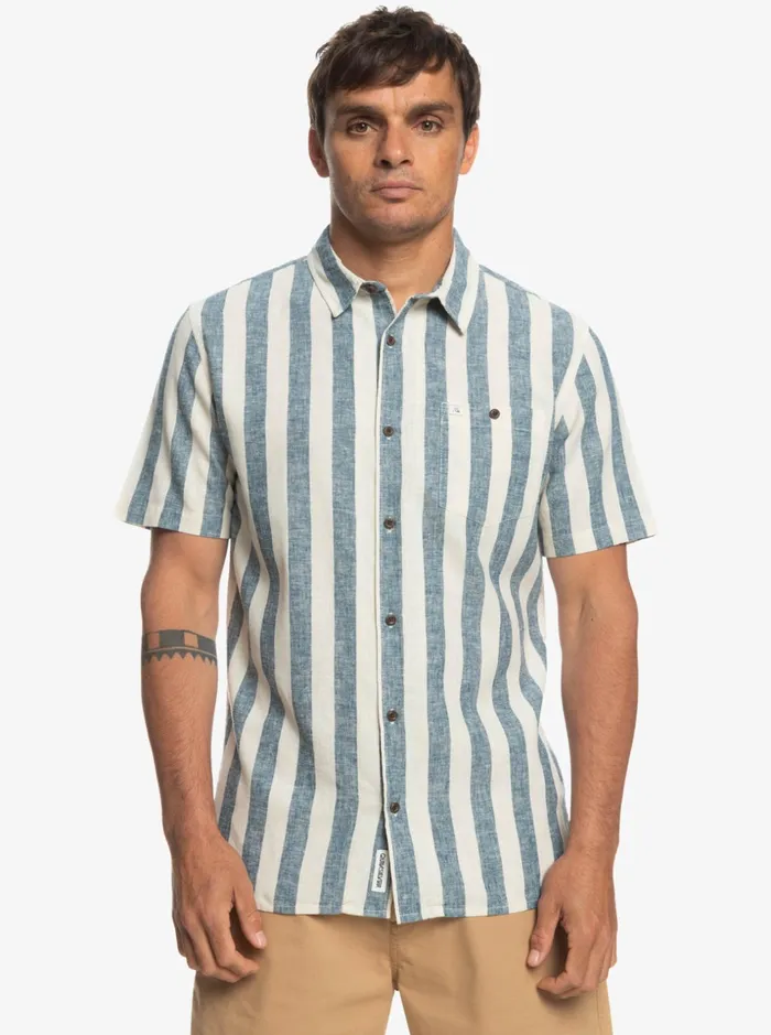 Men Quiksilver Shirts and Polos Lando Short Sleeve Shirt Birch Lando Men Quiksilver Shirts and Polos Lando Short Sleeve Shirt Birch Lando
