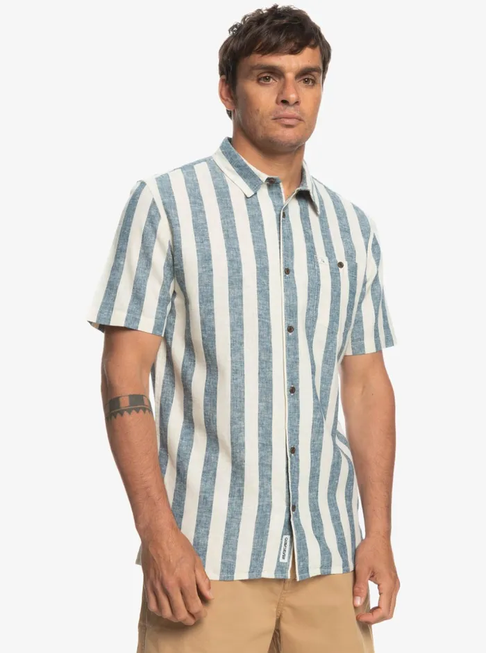 Men Quiksilver Shirts and Polos Lando Short Sleeve Shirt Birch Lando Men Quiksilver Shirts and Polos Lando Short Sleeve Shirt Birch Lando