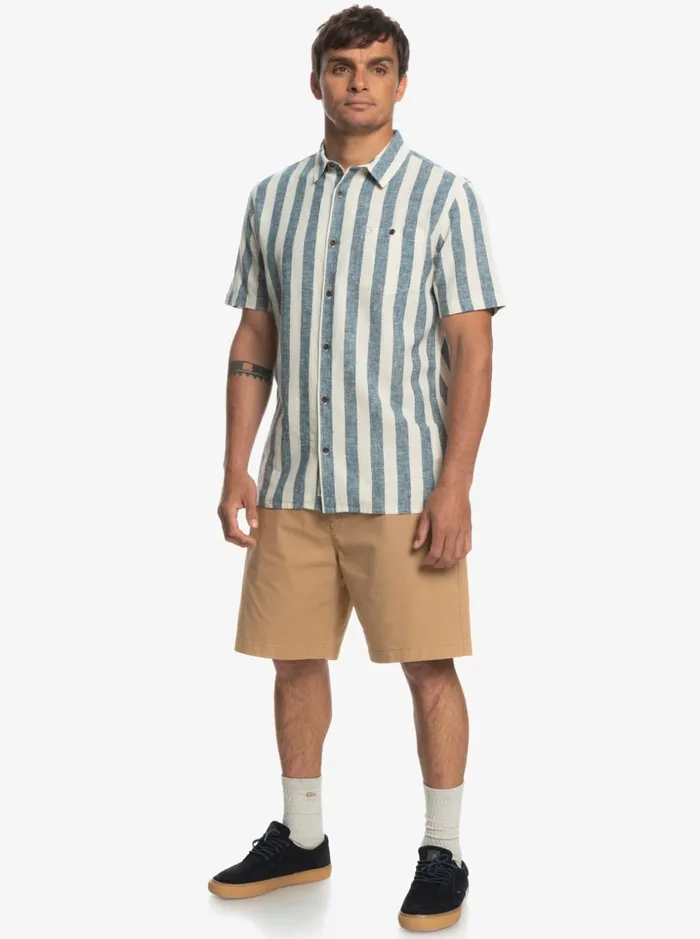 Men Quiksilver Shirts and Polos Lando Short Sleeve Shirt Birch Lando Men Quiksilver Shirts and Polos Lando Short Sleeve Shirt Birch Lando