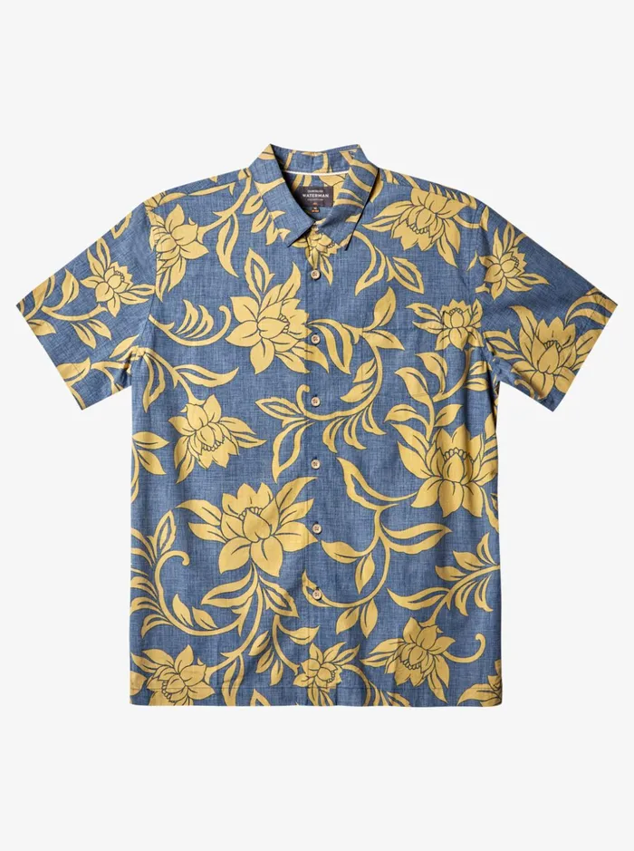 Men Quiksilver Shirts and Polos Waterman Every Weekend Short Sleeve Shirt Ensign Blue Every Weekend W