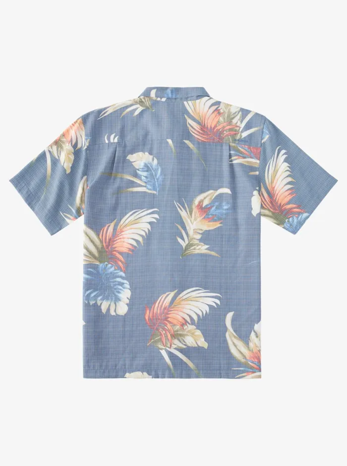 Men Quiksilver Shirts and Polos Waterman Rainbow Floral Short Sleeve Shirt Ensign Blue Rainbow Floral Men Quiksilver Shirts and Polos Waterman Rainbow Floral Short Sleeve Shirt Ensign Blue Rainbow Floral